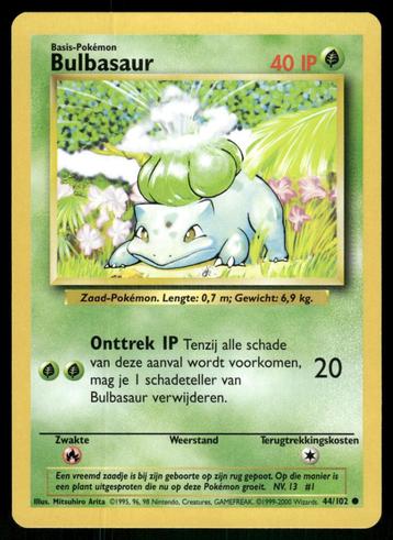 Bulbasaur 44/102 - Base (NL) (NM) beschikbaar voor biedingen