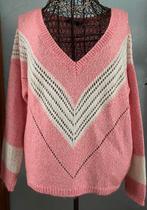 River Woods S trui met ingebreide fantasie, Kleding | Dames, River Woods, Ophalen of Verzenden, Zo goed als nieuw, Roze