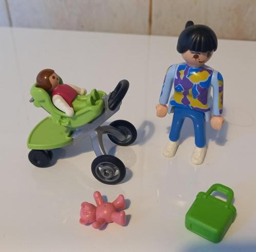 PLAYMOBIL mama loopt met de kinderwagen, Kinderen en Baby's, Speelgoed | Playmobil, Zo goed als nieuw, Complete set, Ophalen of Verzenden