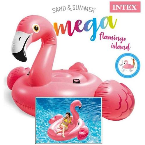 Intex opblaasbaar mega flamingo eiland 203 cm, Kinderen en Baby's, Speelgoed | Buiten | Opblaasfiguren, Nieuw, Ophalen of Verzenden