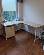 Bureau d’angle + caisson, Maison & Meubles, Bureaux, Enlèvement, Comme neuf, Bureau