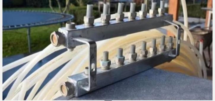 vloerverwarming verdeler vloerverwarmingsbuis 16 x 2 mm €149, Doe-het-zelf en Bouw, Verwarming en Radiatoren, Nieuw, Hoog rendement (Hr)