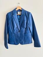 Blazer varkensleer azuurblauw, Kleding | Dames, Jasjes, Kostuums en Pakken, Maat 38/40 (M), Blauw, Ophalen of Verzenden, Zo goed als nieuw