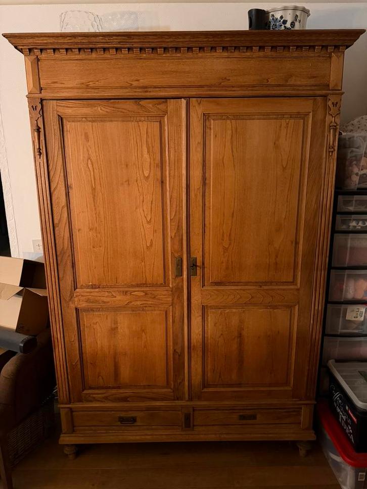 Prachtige massief eiken kast, Antiek en Kunst, Antiek | Meubels | Kasten, Ophalen