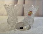 2 Mooie Kristallen Vaasjes - 14cm - Anna Hutte Bleikristall, Ophalen of Verzenden
