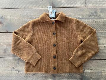 JBC, zachte warme bruine cardigan 128 (nieuw) beschikbaar voor biedingen