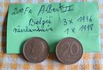 Pieces 20 Fr , Albert ll , België, Enlèvement ou Envoi
