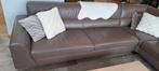 Canapé d'angle en cuir, Maison & Meubles, Canapés | Salons, Enlèvement, Cuir
