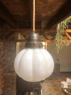 Opaline hanglamp, Gebruikt, Art deco, Ophalen of Verzenden, Glas