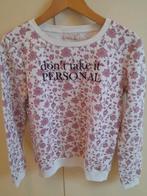Bershka sweater met bloemenprint M, Kleding | Dames, Maat 38/40 (M), Wit, Zo goed als nieuw, Bershka