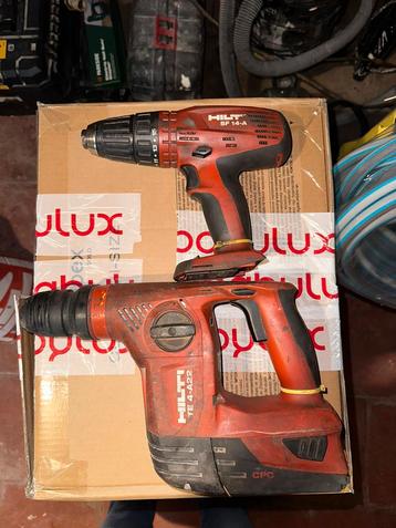 Hilti boormachine en klop boorhamer te koop disponible aux enchères