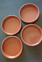 4 terracotta ovenschoteltjes, Ophalen of Verzenden, Zo goed als nieuw