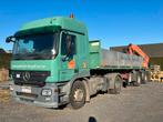 Trekker Actros 1944 , Remorque Meppel en Palfinger Pk 23500, Auto's, Vrachtwagens, Mercedes-Benz, Bedrijf, Grijs, 2 zetels