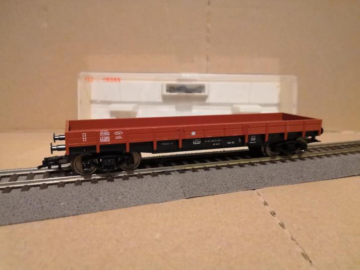 Wagon plat DB Rklmm-tu 697 Fleischmann 5281 H0, Hobby en Vrije tijd, Modeltreinen | H0, Gebruikt, Wagon, Gelijkstroom, Fleischmann
