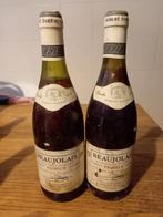 2 flessen Beaujolais Robert Sarrau 1986, Verzamelen, Ophalen of Verzenden, Zo goed als nieuw