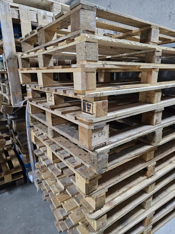 Pallets, Doe-het-zelf en Bouw, Hout en Planken, Gebruikt, Pallet, Minder dan 200 cm, Geïmpregneerd, Ophalen