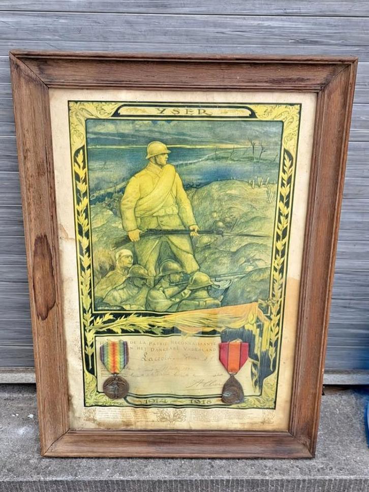 hommage a la patrie par anto carte, Antiek en Kunst, Kunst | Litho's en Zeefdrukken, Ophalen of Verzenden