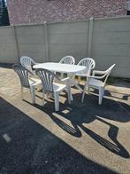 Tuinset 1 tuintafel 90x140 cm + 6 tuinstoelen voor 80 euro, Ophalen, Nieuw, Tuinset