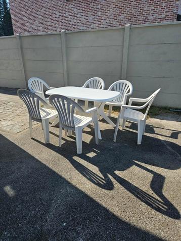 Tuinset 1 tuintafel 90x140 cm + 6 tuinstoelen voor 80 euro beschikbaar voor biedingen