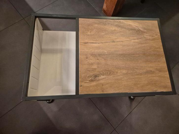 Vintage roltafeltje, Huis en Inrichting, Woonaccessoires | Kisten, Metaal, Ophalen