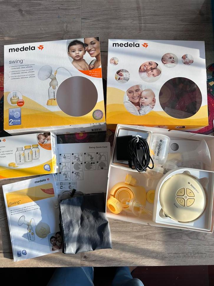 Tire lait medela swing parfait état accessoires en plus, Enfants & Bébés, Aliments pour bébé & Accessoires, Comme neuf, Tire-lait