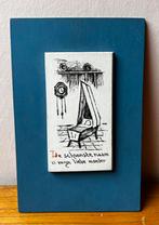 Vintage houten wanddecoratie, Ophalen of Verzenden, Gebruikt