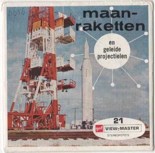 View-master Moon Rockets B 656 Boekje NL Maanraketten, Antiek en Kunst, Antiek | Speelgoed, Ophalen of Verzenden