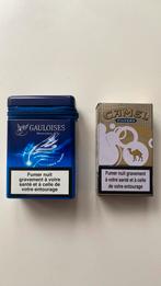 Vintage boites cigarettes Camel et Gauloises, Gebruikt