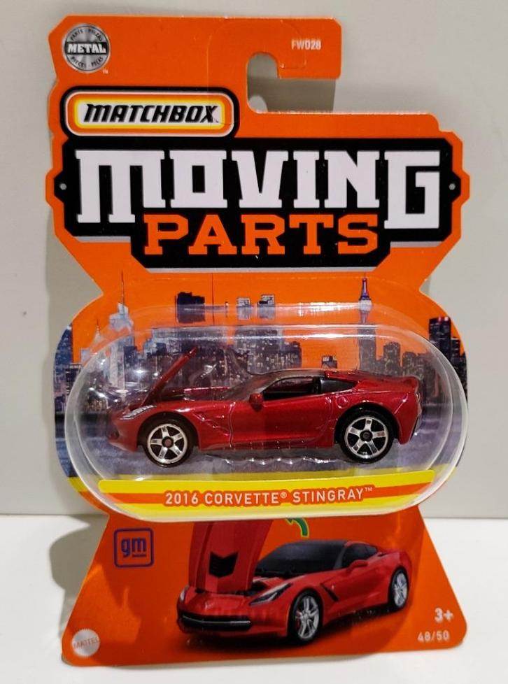 Matchbox MOVING PARTS 2016 Chevrolet Corvette Stingray(2021), Hobby en Vrije tijd, Modelauto's | Overige schalen, Ophalen of Verzenden