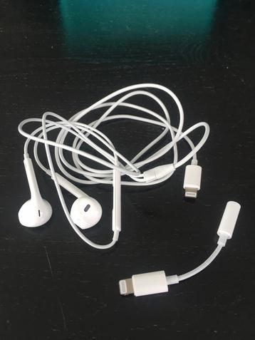 iPhone oortjes + verloop stekkertje NIEUW! beschikbaar voor biedingen