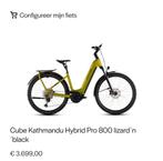 Cube kathmandu hybrid 800wh batterij, Fietsen en Brommers, Nieuw, Ophalen of Verzenden, 51 tot 55 cm, Cube