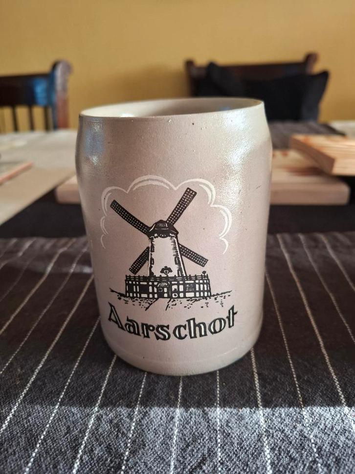 Oude bierpotten keramiek 0,5 L (Westmalle, spreuk, ...), Antiek en Kunst, Antiek | Keramiek en Aardewerk, Ophalen