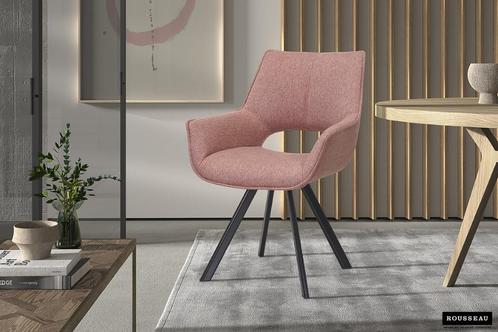 PROMO Stoelen 'TIM'  NIEUW in roos stof +Gratis Levering, Huis en Inrichting, Stoelen, Nieuw, Vijf, Zes of meer stoelen, Metaal