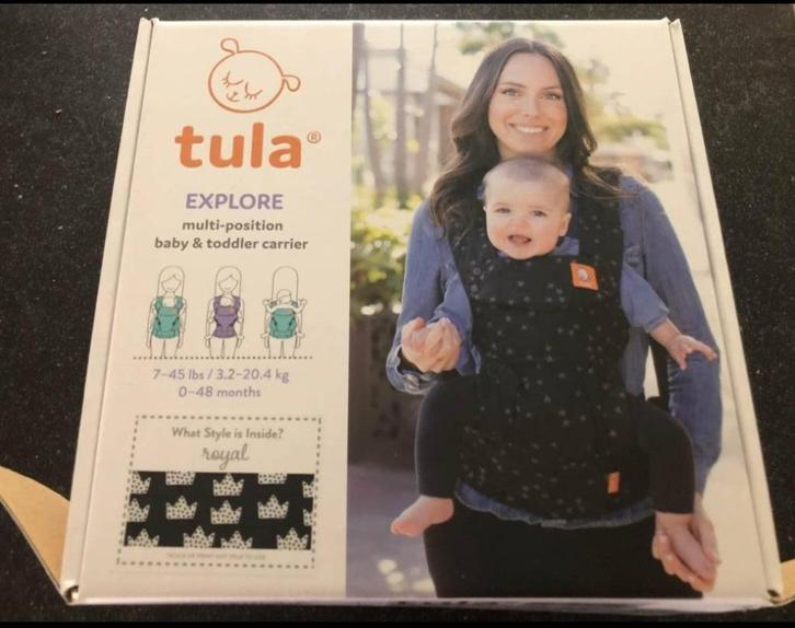Baby draagzak TULA, Kinderen en Baby's, Babydragers en Draagdoeken, Zo goed als nieuw, Harnas, Buik of Rug, Overige merken, Ophalen
