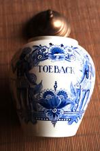 Tabakpot Toeback Delfts Blauw, Antiek en Kunst, Ophalen