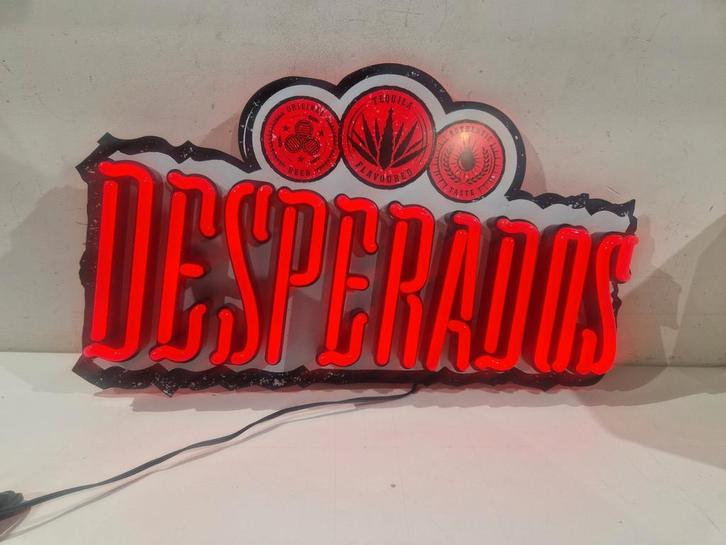 Desperados verlichting neon reclamebord Dekkers met dimmer, Verzamelen, Merken en Reclamevoorwerpen, Zo goed als nieuw, Reclamebord