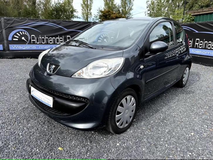 Peugeot 107 1.0i, 2007, 64.000km, Elektrische ruiten + 12m G, Auto's, Peugeot, Bedrijf, ABS, Benzine, Euro 4, Zwart, Zwart, Onderhoudsboekje