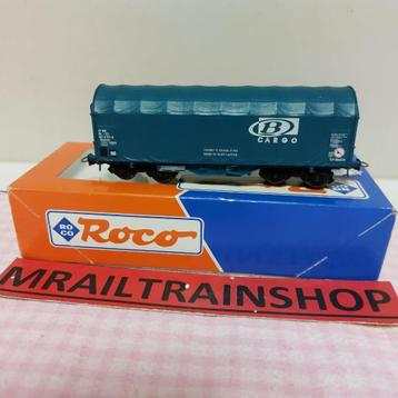 ROCO 46917 HO - Wagon à cargaison belge à bachewagon/bobine, Jg01618@telenet.be, Enlèvement ou Envoi, Courant alternatif, Wagon
