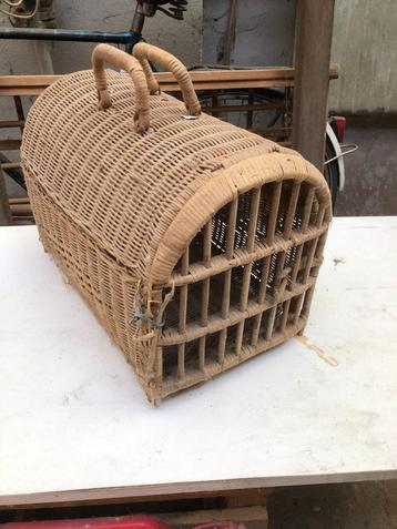 Sac de transport en osier pour chat