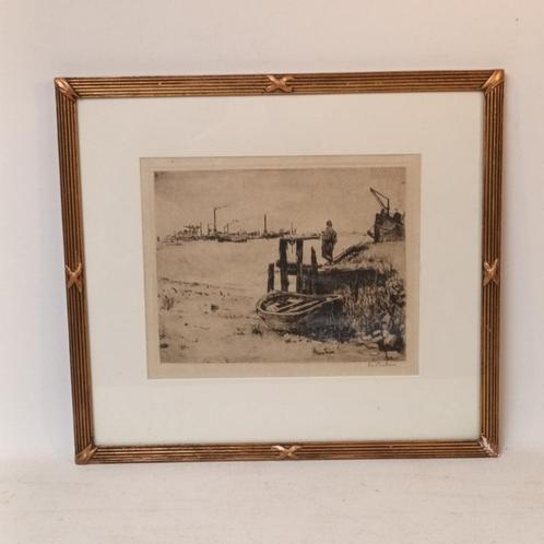 Louis Peeters (1876–1964) - ets - handgesigneerd, Antiek en Kunst, Kunst | Etsen en Gravures, Ophalen of Verzenden