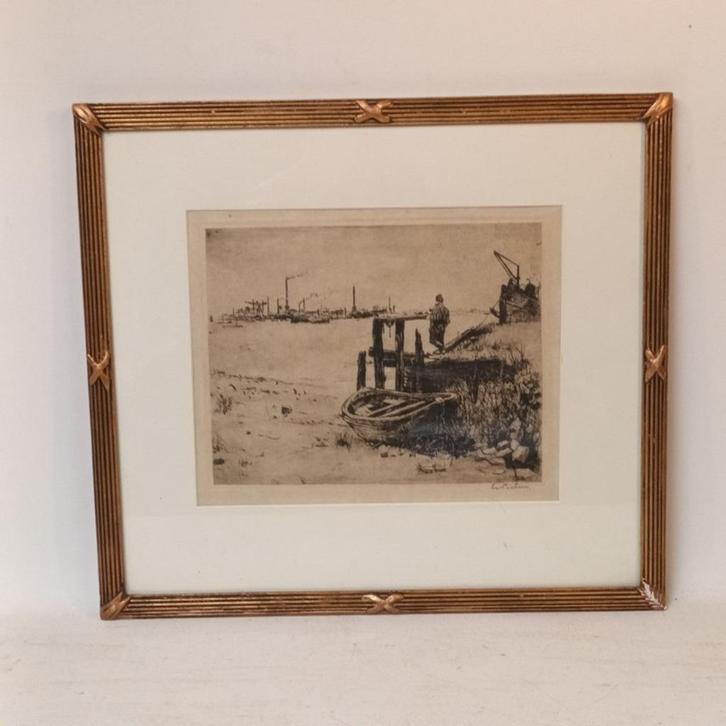 Louis Peeters (1876–1964) - ets - handgesigneerd, Antiek en Kunst, Kunst | Etsen en Gravures, Ophalen of Verzenden