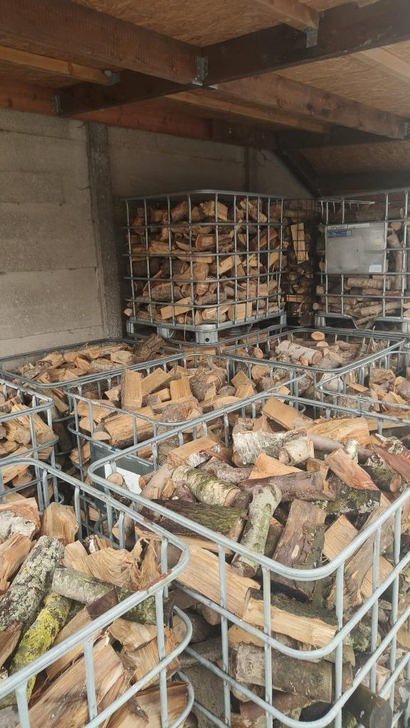 Droog brandhout mengeling houtsoorten 110€/stere, Tuin en Terras, Brandhout, Blokken, Eikenhout, 6 m³ of meer, Ophalen