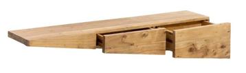 Etagère murale asymétrique neuve en acacia massif Orane beschikbaar voor biedingen
