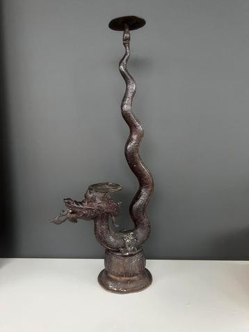 Bougeoir oriental en métal DRAGON, Enlèvement