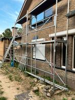 Galvanise layer blitz steiger. 18 m op 6 m hoog, Doe-het-zelf en Bouw, Steigers, Ophalen, Gebruikt, Gevelsteiger, 5 meter of hoger