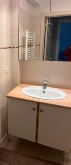 Lavabomeubel, spiegelkast en kolomkast badkamer, Ophalen, Gebruikt, Spiegelkast