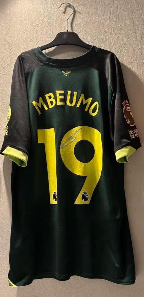 Matchworn en gesigneerd Bryan Mbeumo shirt, Verzamelen, Sportartikelen en Voetbal, Zo goed als nieuw, Shirt, Ophalen of Verzenden