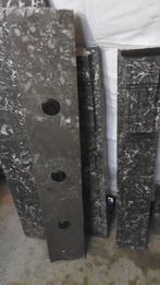 Elements de cheminée en marbre gris, Enlèvement, Utilisé, Matériel