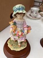 Beeldje leonardo collectie meisje met bloemen, Antiek en Kunst, Curiosa en Brocante, Ophalen