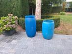 Blauwe regenton.Binnenkant zuiver. Enkel grote beschikbaar., Ophalen of Verzenden, Zo goed als nieuw